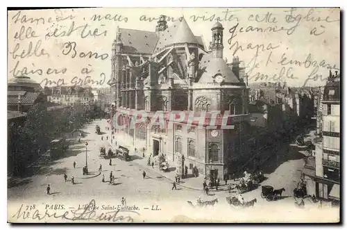 Cartes postales Paris l'Eglise Saint Eustache