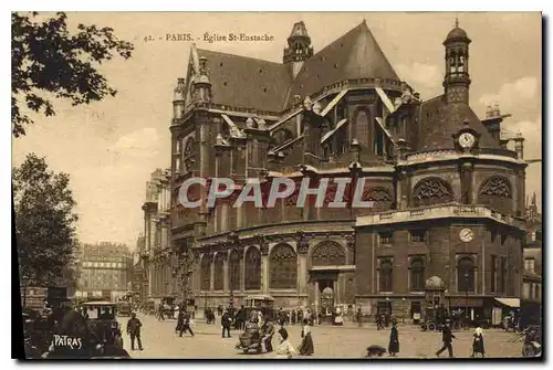 Cartes postales Paris Eglise St Eustache