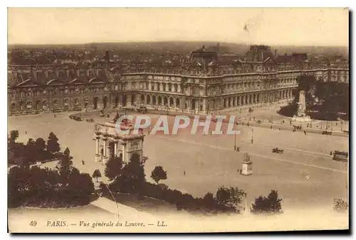 Ansichtskarte AK Paris Vue generale du Louvre