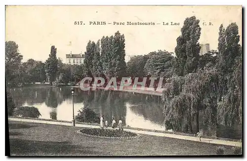 Ansichtskarte AK Paris Parc Montsouris Le Lac