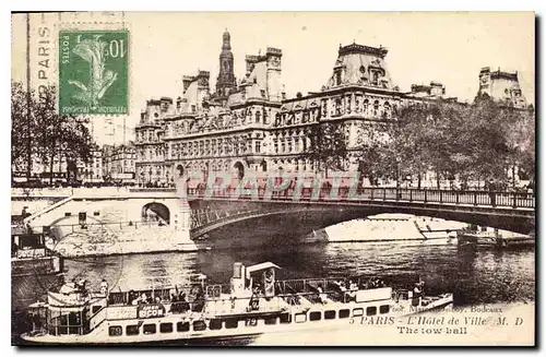 Cartes postales Paris l'Hotel de Ville