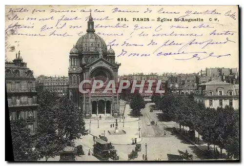 Cartes postales Paris Eglise St Augustin