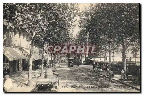 Cartes postales Paris Rue la Fontaine