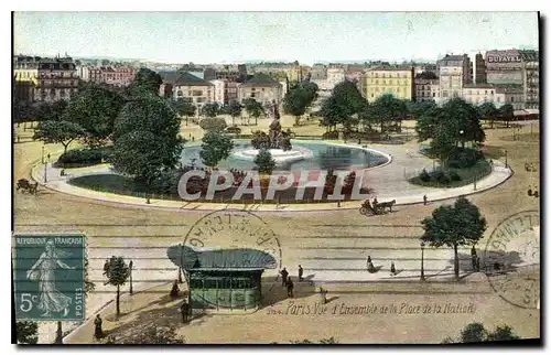 Cartes postales Paris Vue d'Ensemble de la Place de la Nation