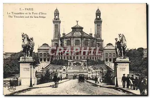 Ansichtskarte AK Paris Le Trocadero et le Pont d'Lena