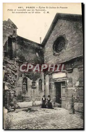 Cartes postales Paris Eglise St Julien le Pouvre