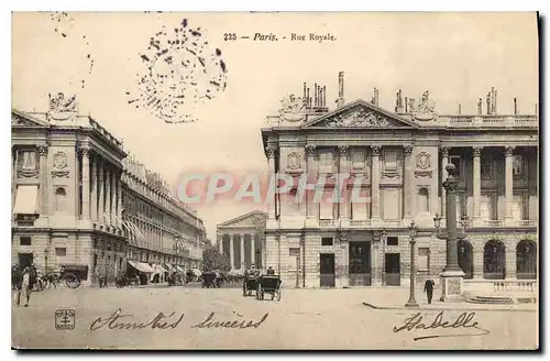 Cartes postales Paris Rue Royale