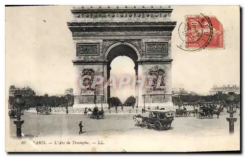 Cartes postales Paris L'Arc de Triomphe