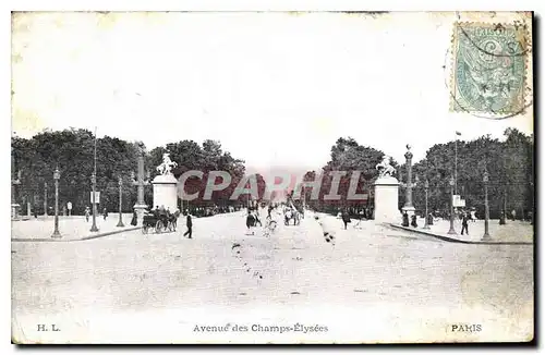 Cartes postales Paris Avenue des Champs Elysees