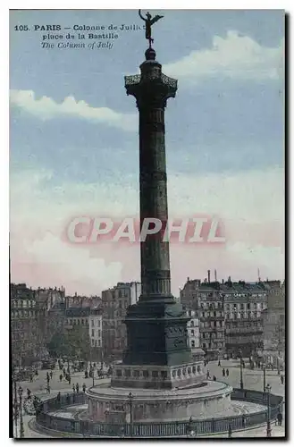 Cartes postales Paris Colonne de Julliet place de la Bastille