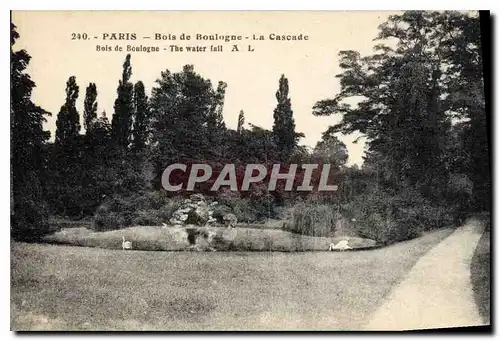 Ansichtskarte AK Paris Bois de Boulogne La Cascade