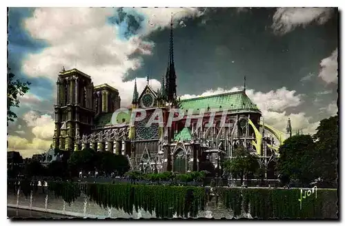 Cartes postales Paris en Flanant Notre Dame et le square de l'Archeveche