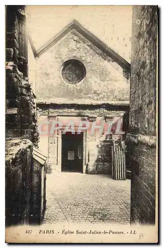 Cartes postales Paris Eglise Saint Julien le Pauvre