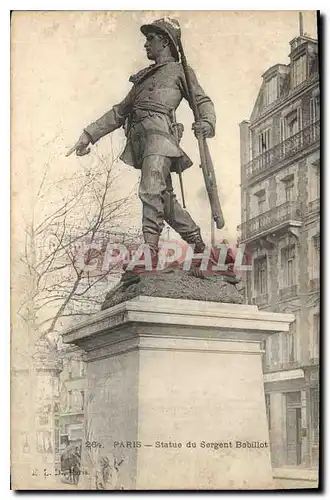 Cartes postales Paris Statue de Sergent Bobillot