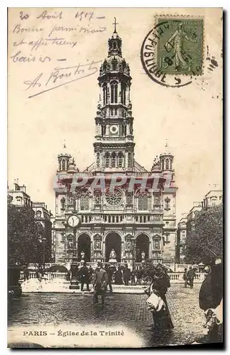 Cartes postales Paris Eglise de la Trinite