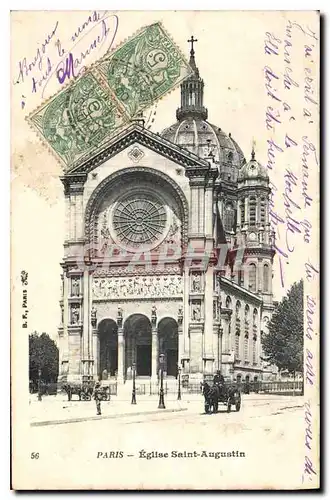 Cartes postales Paris Eglise Saint Augustin