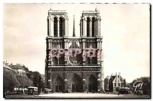 Ansichtskarte AK Paris et ses Merveilles Cathedrale Notre Dame et le parvis