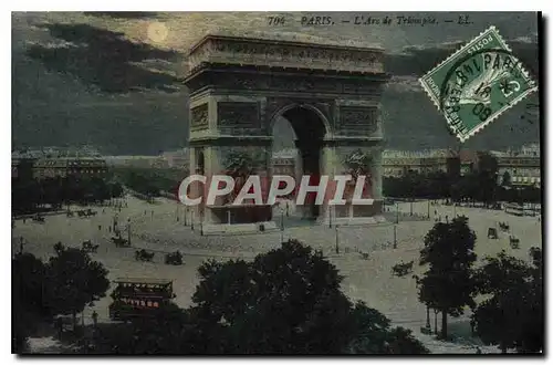 Cartes postales Paris l'Arc de Triomphe