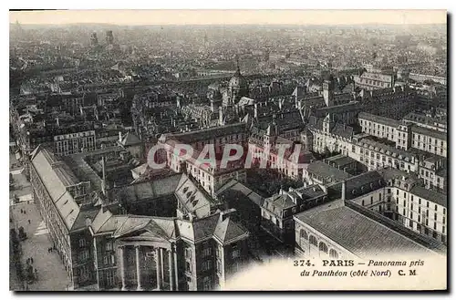 Ansichtskarte AK Paris Panorama pris du Pantheon Cote Nord