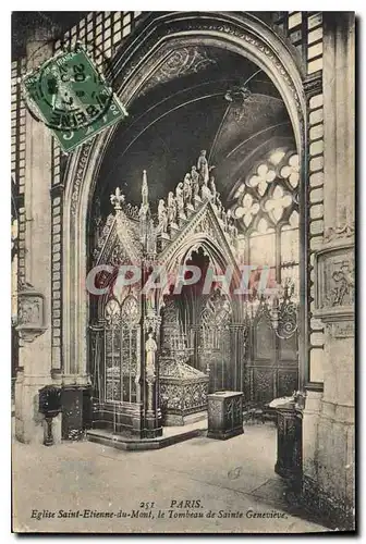 Ansichtskarte AK Paris Eglise Saint Etienne du Mont le Tombeau de Sainte Genevieve