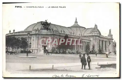 Ansichtskarte AK Paris Champes Elysees Le Grand Palais