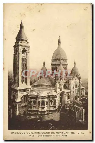 Ansichtskarte AK Paris Basilique du Sacre Coeur de Montmartre Vue d'ensemble cote Nord