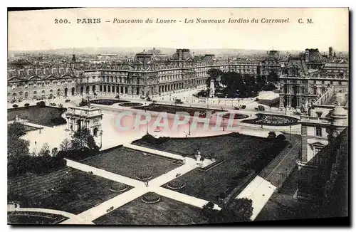 Ansichtskarte AK Paris Panorama de Louvre Les Nouveaux Jardins du Carrousel