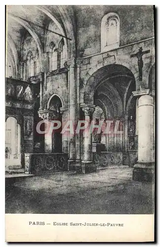 Cartes postales Paris Eglise Saint Julien le Pauvre