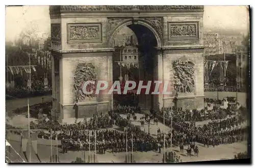 CARTE PHOTO Paris 14 juillet 1919 Fetes du 14 juillet 1919