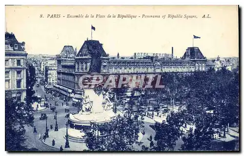 Ansichtskarte AK Paris Ensemble de la Place de la Republique