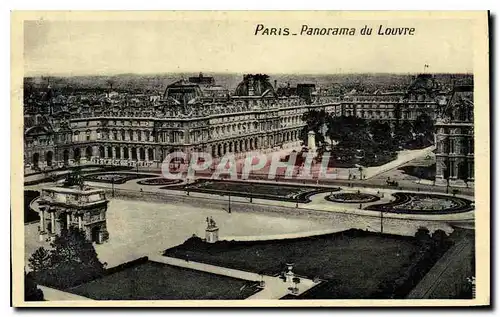 Cartes postales Paris Panorama du Louvre