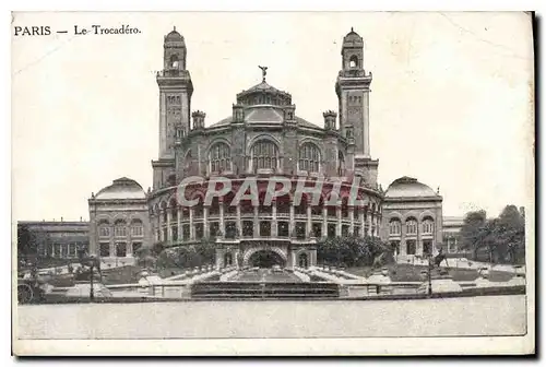 Cartes postales Paris Le Trocadero