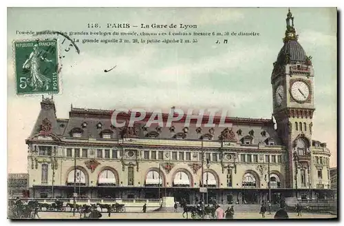 Cartes postales Paris La Gare de Lyon