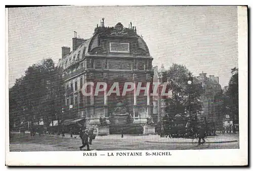 Cartes postales Paris La Fontaine St Michel