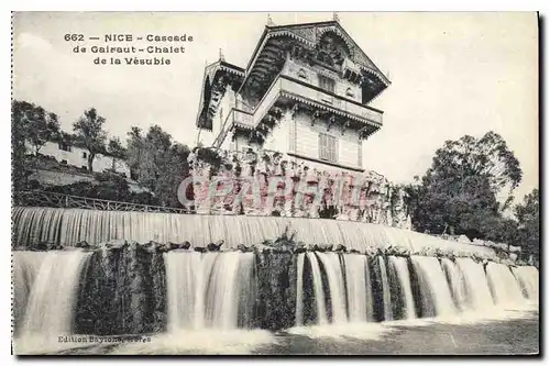 Cartes postales Nice Cascade de Gairaut Chalet de la Vesubie