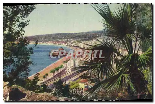 Ansichtskarte AK La Douce France Cote d'Azur Nice Alpes Maritimes Vue generale prise de la Cascade du Chateau