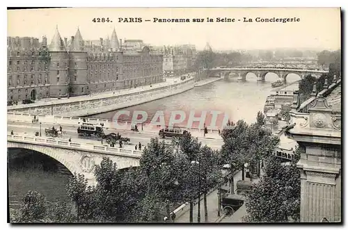 Cartes postales Paris Panorama sur la Seine La Conciergerie