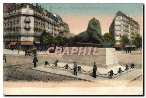 Cartes postales Paris Le Lion et Belfort