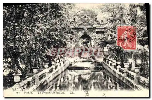 Cartes postales Paris La Fontaine de Medicis