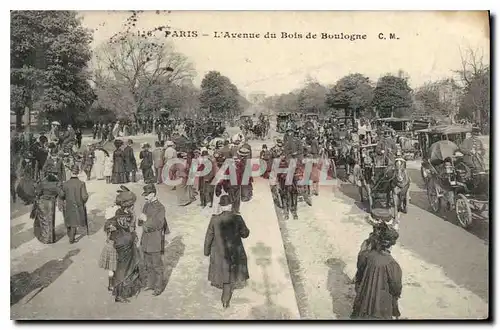 Cartes postales Paris l'Avenue du Bois de Boulogne