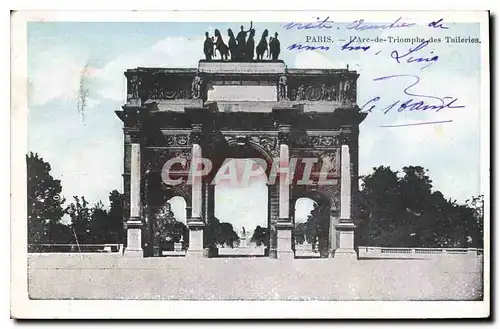 Ansichtskarte AK Paris l'Arc de Triomphe des Tuilleries