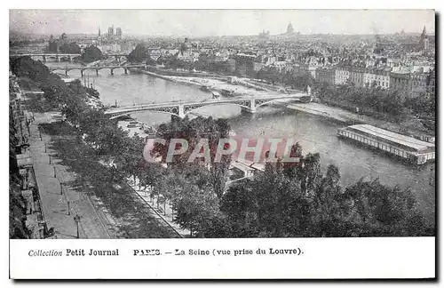 Ansichtskarte AK Petit Journal Paris La Seine vue prise du Louvre