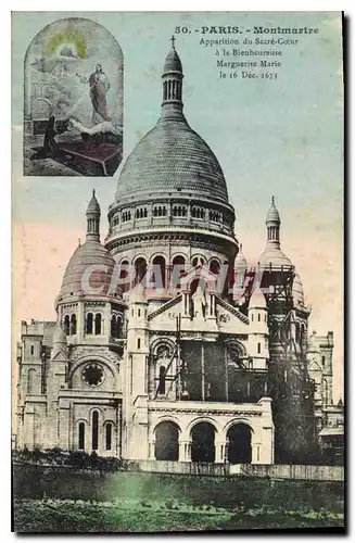 Ansichtskarte AK Paris Montmartre Apparition du Sacre Coeur a la Bienheureuse Marguerite Marie le 16 Dec 1673