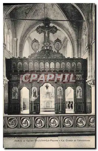 Ansichtskarte AK Paris Eglise St Julien le Pauvre le Choeur et l'Iconoclaste