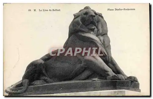 Ansichtskarte AK Le Lion de Belfort Place Denfer Rochereau