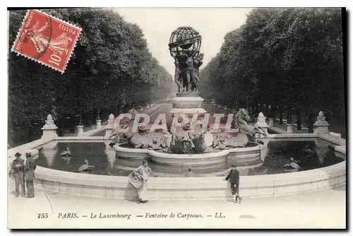 Ansichtskarte AK Paris le Luxembourg Fontaine de Carpeaux