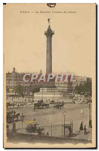 Cartes postales Paris la Bastille Colonne de Juillet