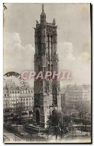 Cartes postales Paris la Tour St Jacques