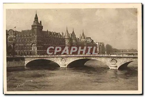 Ansichtskarte AK Paris en Flanant le Palais de Justice et le Pont au Change