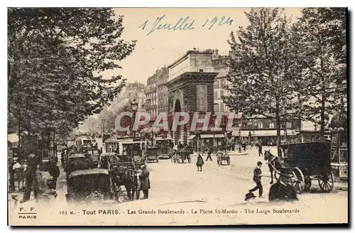 Cartes postales Tout Paris les Grands Boulevards la Porte St Martin